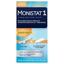 Monistat 1 Combination Pack Ovule+Cream Kit