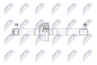 NTY Antriebswelle NPW-NS-214 Passend FüR Nissan
