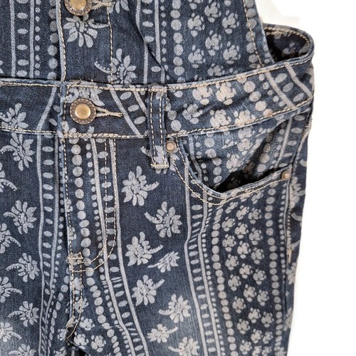 Mono 12K Adolescentes Niñas Talla 14 Azul Denim Patrón Hippie 6 Bolsillos Mezcla Algodón - Imagen 9 de 18