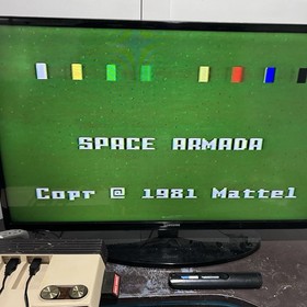 Sears Tele-Games Super Video Intellivision Console W/2 Controllers + 3 Games