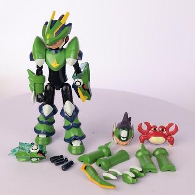 Mega Man Star Force WM04 DX Green Dragon & Rockman Takara Tomy Wave Battle Model