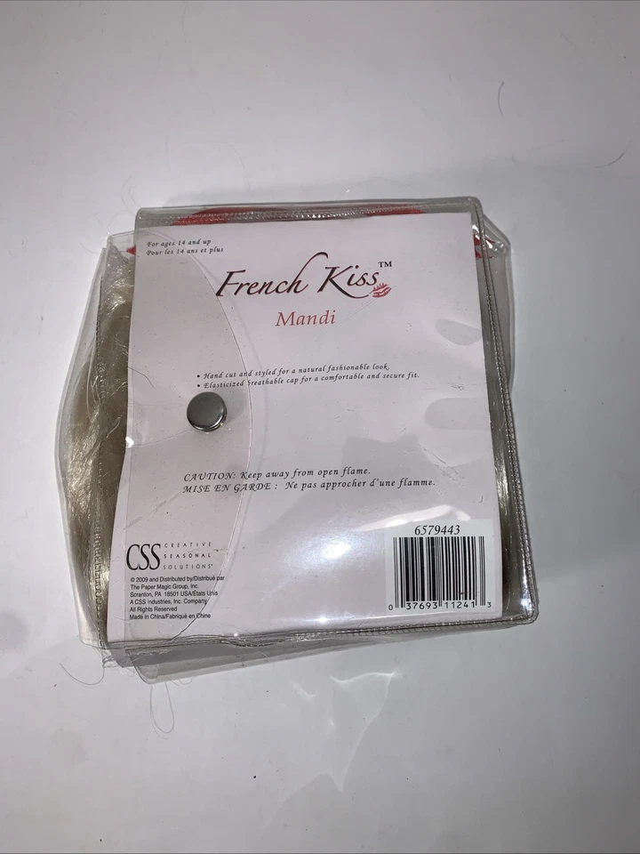 French Kiss MANDI Blond Bob Wig Halloween Costume Cosplay, Dress Up - Image 2 of 2