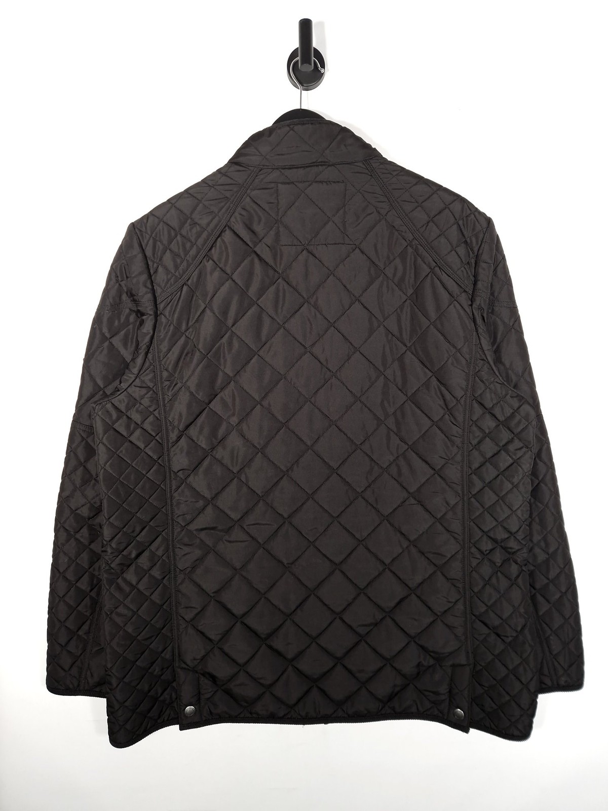 Joules Quilted Jacket Size Large Men's Black Padded Fleece Lined Full Zip Coat image 2