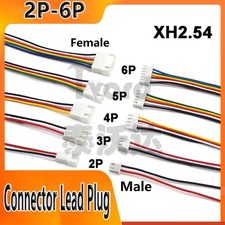 XH2.54 2/3/4/5/6-Pin Male Female, 2.54mm Pin Spacer Micro Connector Lead Plug