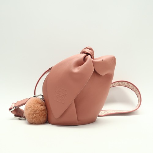 Loewe Bunny Mini Pink Leather Shoulder Bag T10393581