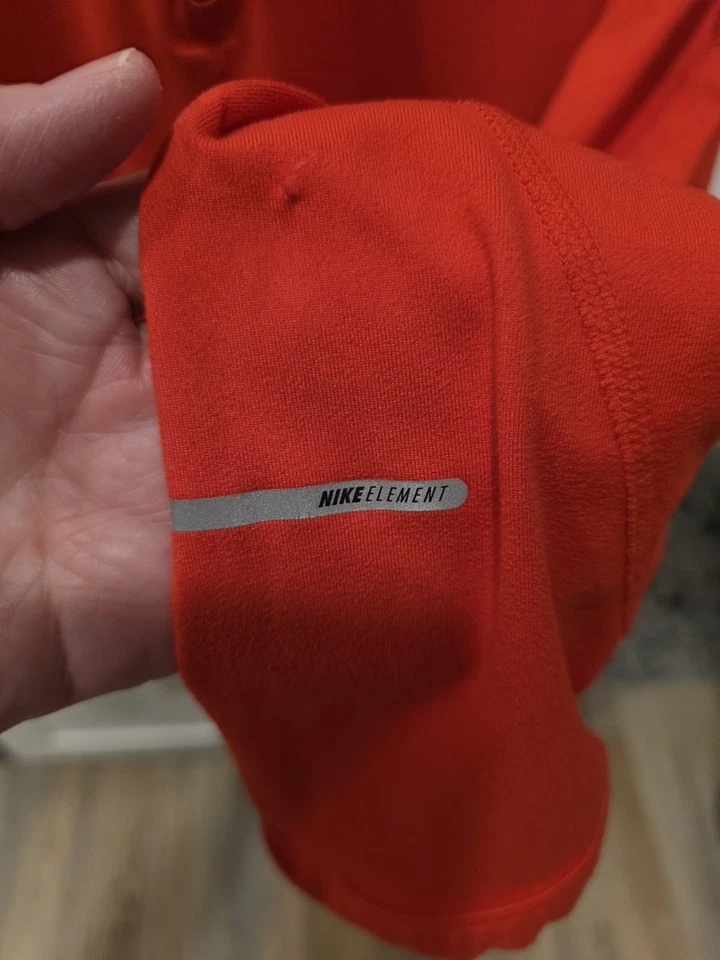 Nike Element Dri-Fit Running Pullover XL Red Half Zip Long Sleeve Mens Shirt J12 - Image 3 of 4