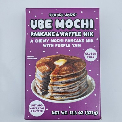 Trader Joe s Ube Mochi Pancake Waffle Mix With Purple Yam Gluten Free 14 Oz