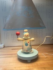 VTG 1954-55 Clown Nursery Lamp with Original Shade Working Condition