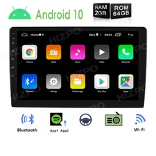 9" Android 10 Car Stereo Radio Player 2+16GB GPS Navi Double 2Din WiFi BT DAB+