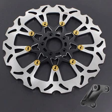 14" Black Gold Big Floating Front Brake Rotor for Harley 14-23 XL 15-23 Softail 