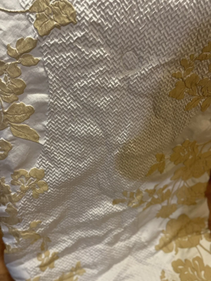 Edredón Croscill White Label bronceado dorado cachemir KING Foto 2 de 4