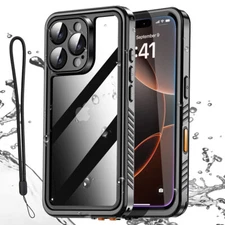 For iPhone 17 16 15 Pro Max Case Waterproof Shockproof Heavy Duty FullBody Cover