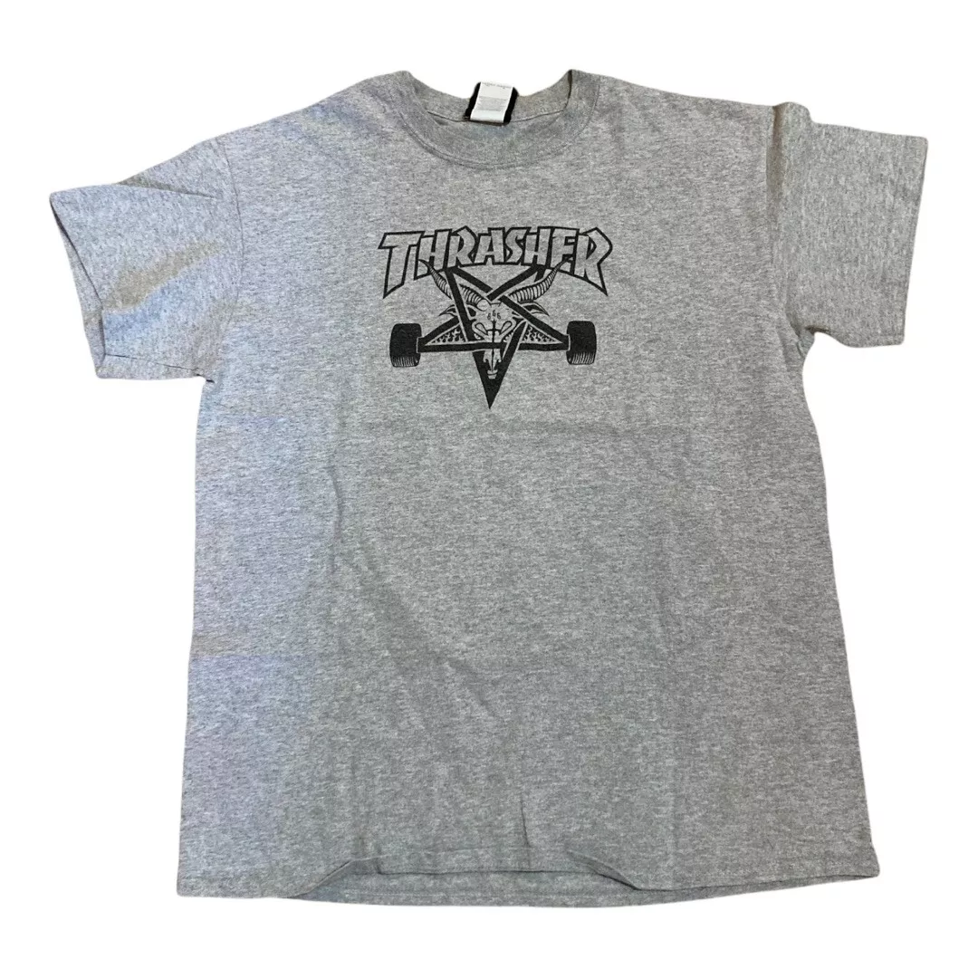 Thrasher Magazine Pentagram 666 Skateboard T shirt