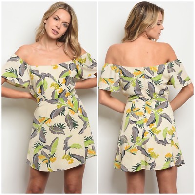 off the shoulder floral shift dress Bohemian Flower Dress Off the Shoulder Flower Dress Shift Dress Floral Dress