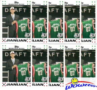 (10) 2007/08 Topps #6 Yi Jianlian NBA ROOKIE Lot Guangdong Southern Tigers CBA 