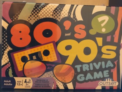 80's 90's Trivia Game Retro Pop Culture Cards Family Music TV Sports ...