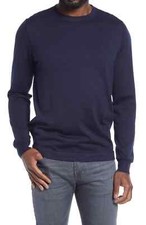 Men's Nordstrom Tech-Smart Crewneck Sweater, Size Medium - Blue 11/18