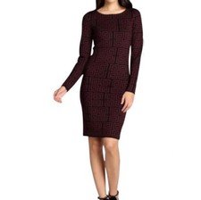 NWT Alice Olivia  Nadia Crew Neck Knit Sweater     Wool Dress  ( M  )