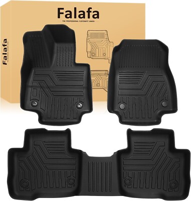 Falafa Floor Mats for Toyo-ta RAV4 2019-2024 2025(Include Hybrid), TPE All Weath