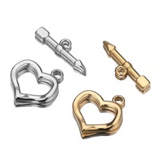 10sets Stainless Steel Heats OT Clasp Toggle Clasps for DIY Jewelry Making