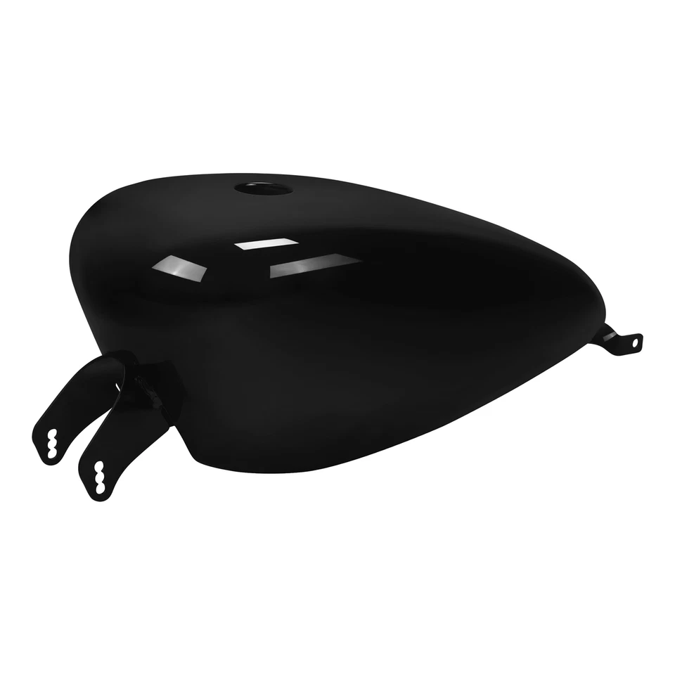 Vivid Black 3.7 Gal. Fuel Gas Tank Fit For Harley Sportster XL883 XL1200 2007-22 - Image 4 of 4