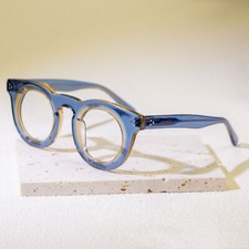 Fashion Thick Acetate Glasses Frames Women Men Eyeglasses Round Reading Glasses