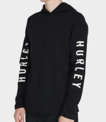 Hurley Men's ''The One'' Hoodie Long Sleeve Black White Multi Size NWT