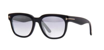 Tom Ford RHETT FT 0714 01C Black Gradient Silver Mirror Sunglasses Sonnenbrille
