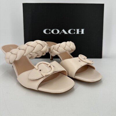 Slide Sandals Coach Mollie Sandal Coach Women's Mollie Leather