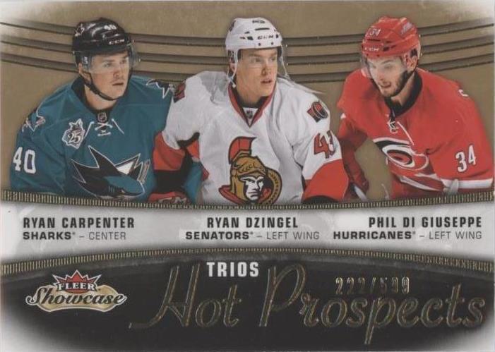 2015-16 Upper Deck Fleer Showcase - Phil Di Giuseppe Ryan Carpenter Ryan Dzingel #110 - 1 of 1