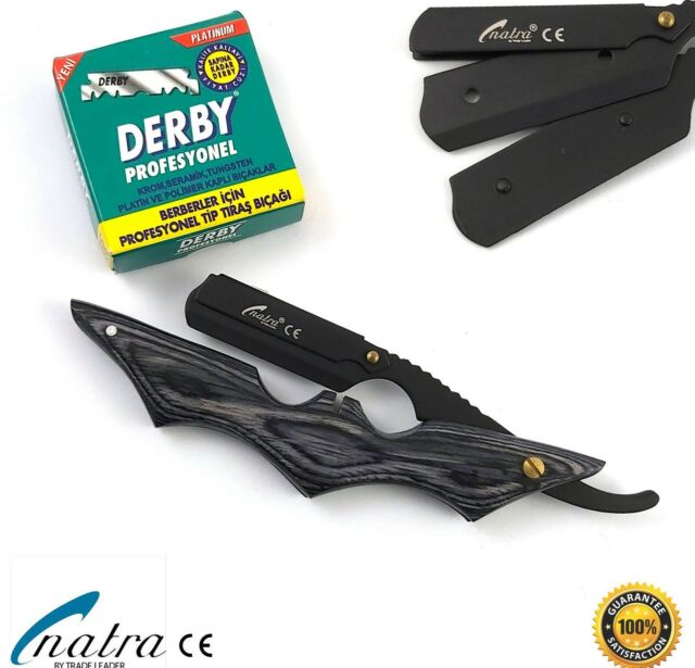 NATRA razor incl. 100 DERBY razor blades razor shave Mr. Bart Razor- NATRA razor incl. 100 DERBY razor blades razor shave Mr. Bart Razor-