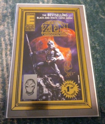 Zen Intergalactic Ninja #0 Signed by Bill Maus 1993 Entity Comics Rare Date Sign