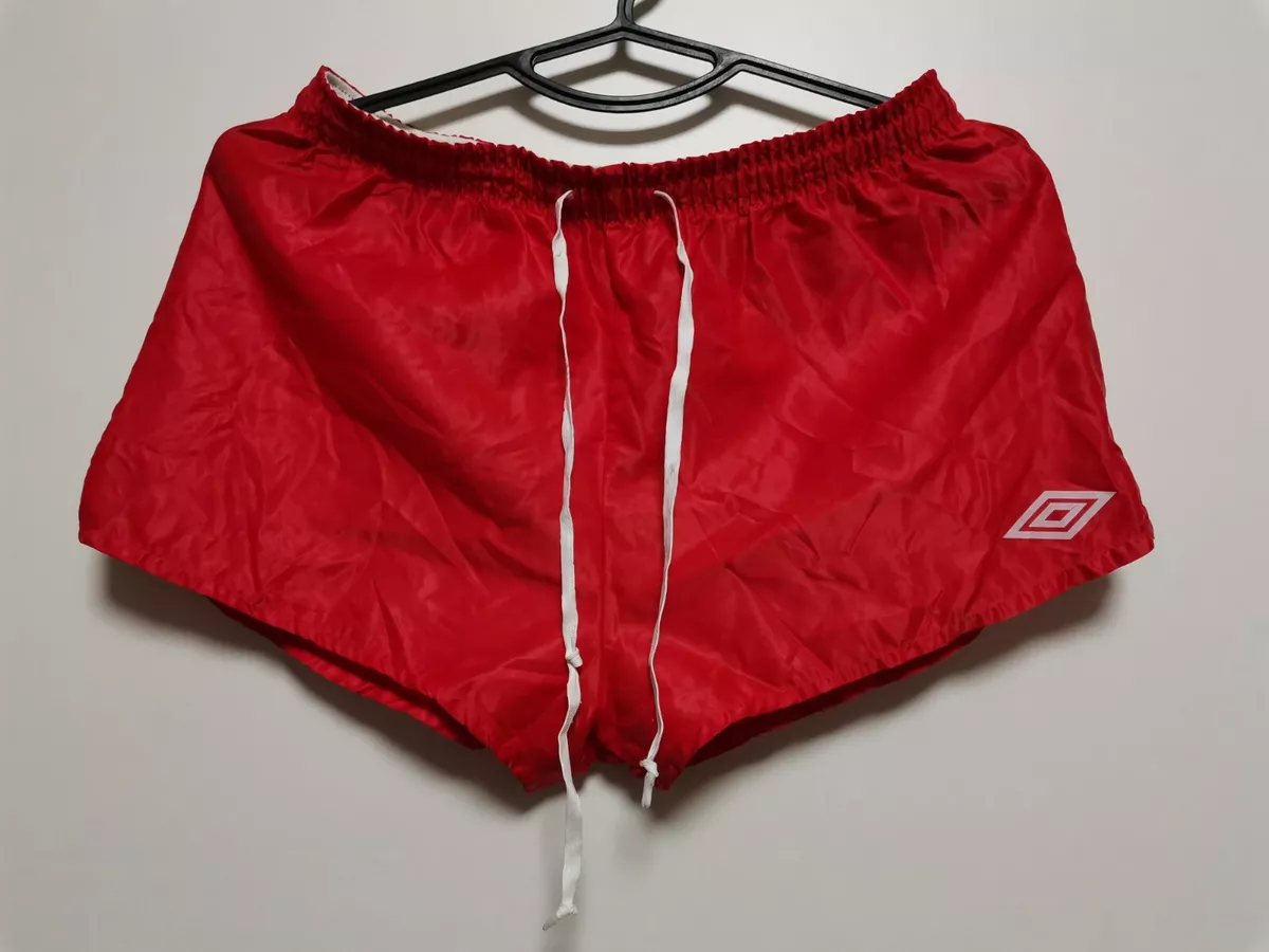 VINTAGE UMBRO 1970s 1980s RED FOOTBALL SHORTS eBay