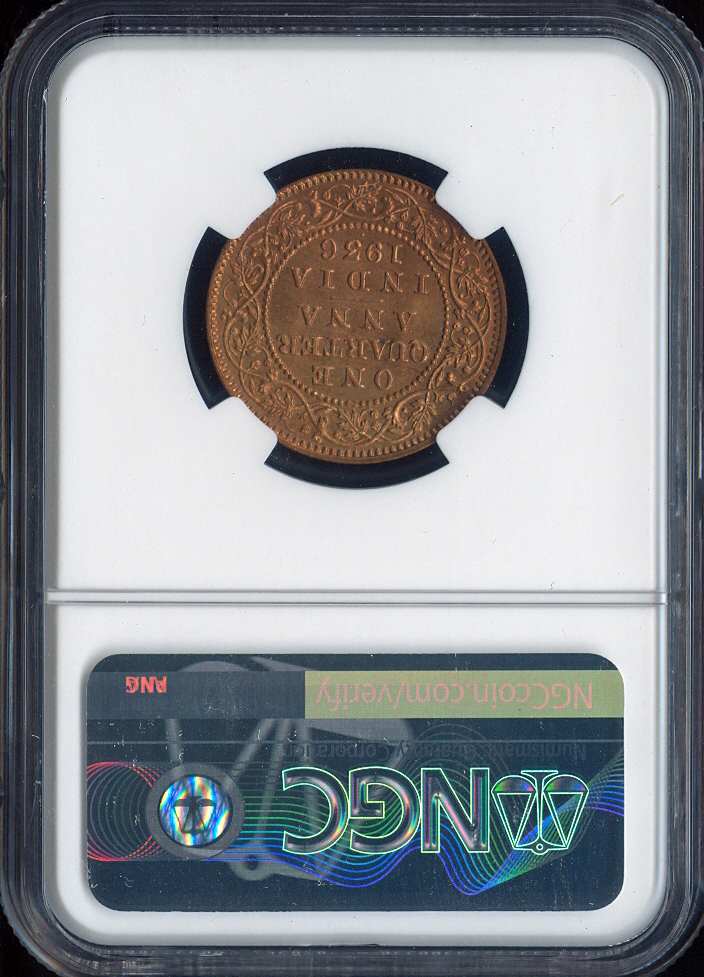 1936(B) INDIA 1/4A NGC MS64 RD Quality | eBay