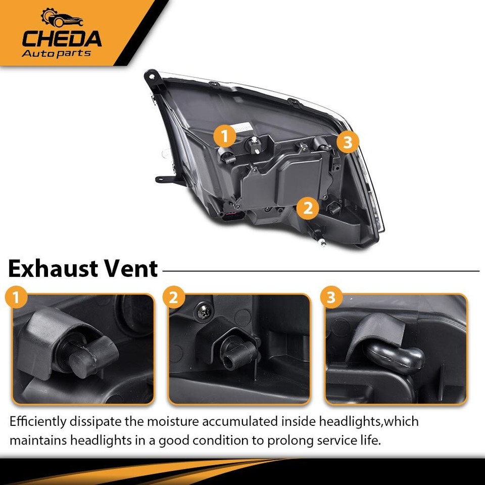 Black Projector Headlights W/ LED DRL Fit For 2013-2018 Dodge Ram 1500 2500 3500 - Foto 10