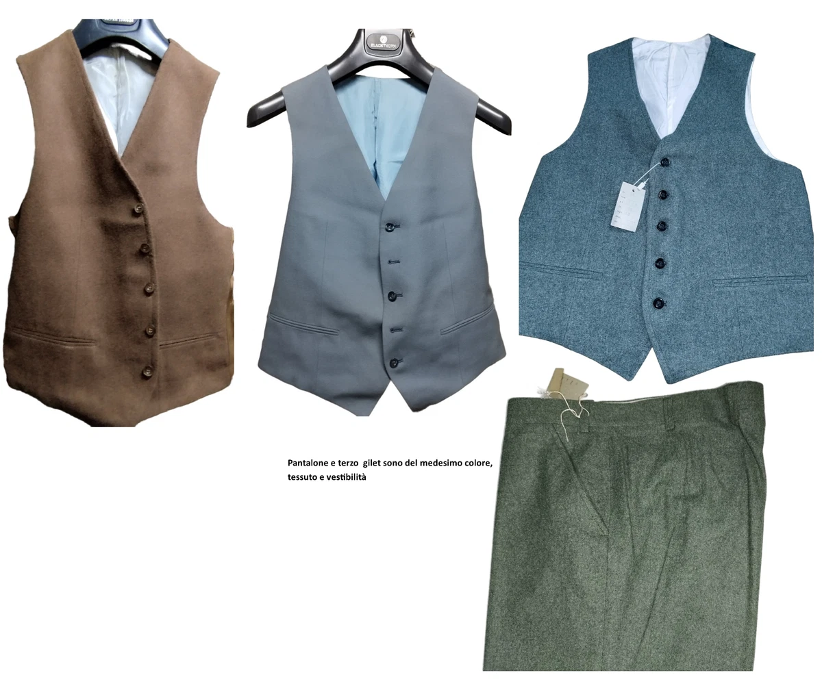 Completo da uomo in pelle marrone scuro da cowboy autentico / Abiti vintage con frange, gilet e pantaloni western - Italia