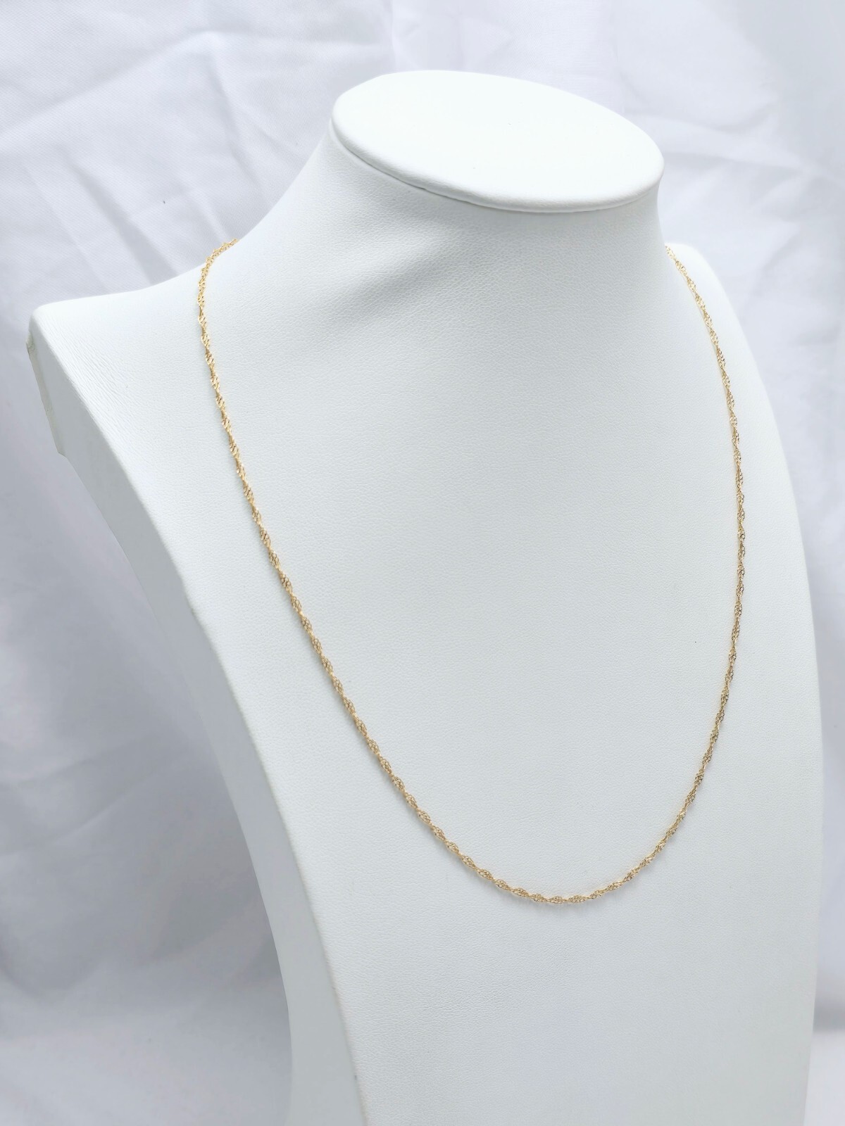 Unique Thin 14K Solid Yellow Gold Twisted Mesh Ro… - image 7