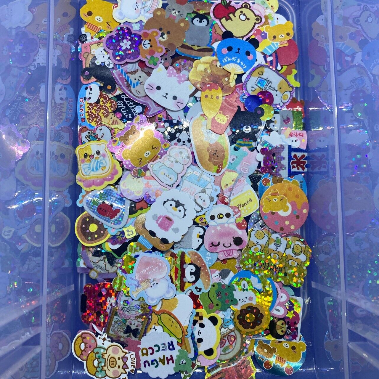 Sanrio My Melody Kuromi 40-Piece Flake Sticker Sack - Kawaii Depot