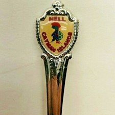 VTG Grand Cayman Islands Hell Collectible Souvenir Spoon Fort Made in USA