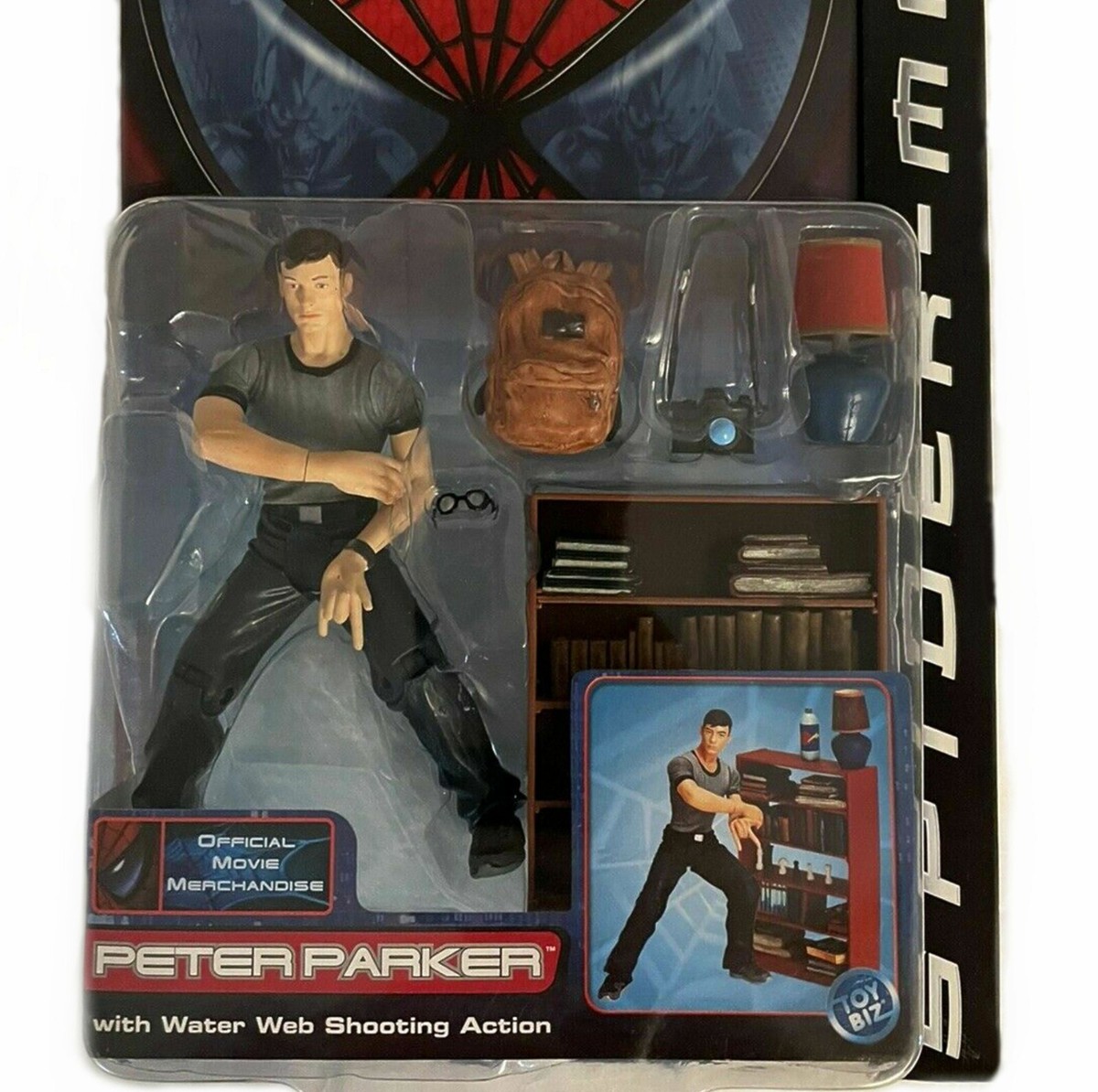 Spider-man Movie Peter Parker with Water Web Shooting Action