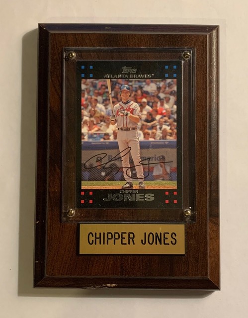 MLB Collectible Chipper Jones Baseball Card Plaque EBay
