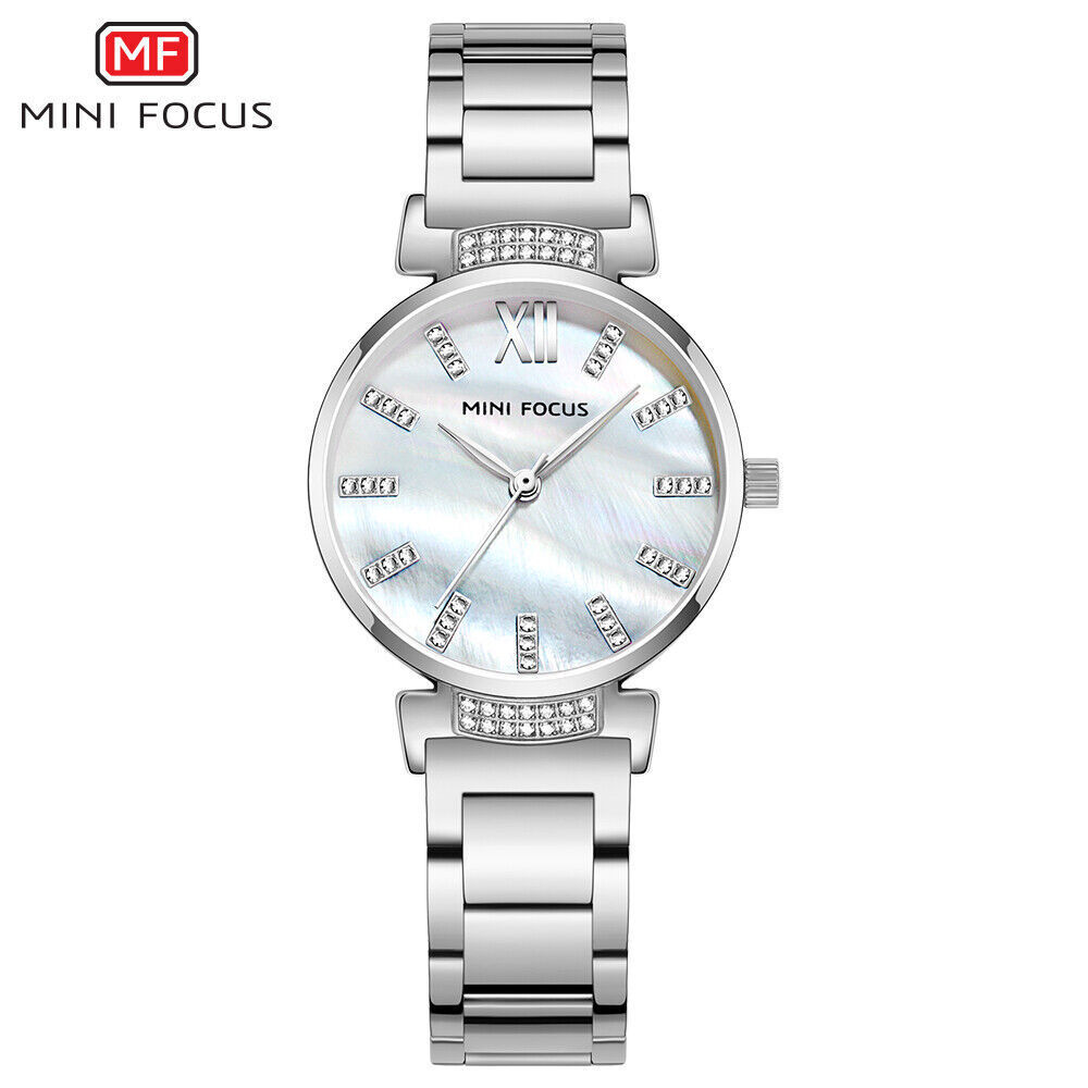 MINI FOCUS Reloj Mujer Damas Dorado Reloj Pulsera Encantador Estrás Niñas Relojes