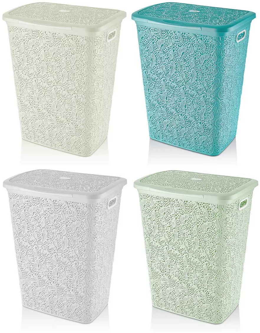 Laundry basket sale with lid plastic