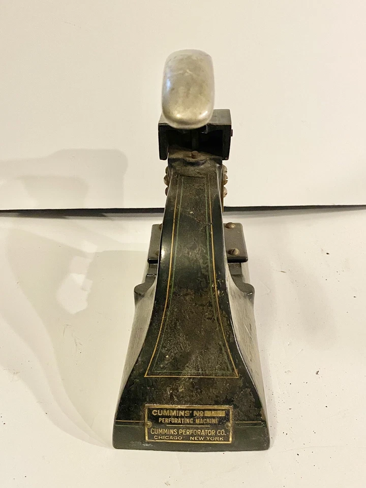 Vtg Antique Cummins Perforating Machine estate find - Image 3 of 4
