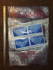 1985-1988 U S Postal Service Poster of Stamp Collection - Lacemaking Stamps