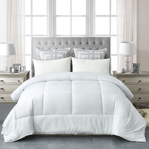 Luxury Bedding Comforter Duvet Insert With Corner Tab King Queen Size All Season