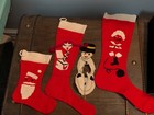 1950's Vintage Handmade Christmas Stockings Made In Japan. (5). — photo 2