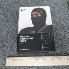 Nike Pro Therma-FIT Hood Balaclava Unisex One Size Black Football Thermal