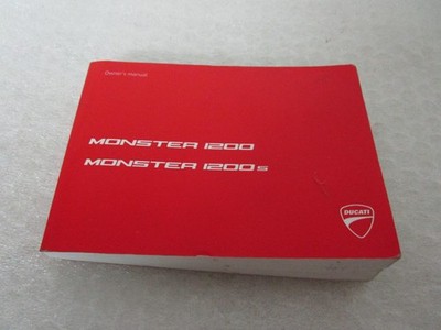 2019 Ducati Monster 1200 / 1200S Owners Manual 913.7.394.1H