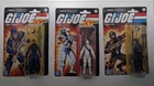 Lot Of 3 Hasbro GI Joe Snake Eyes Storm Shadow Cobra Trooper Retro Action Figure